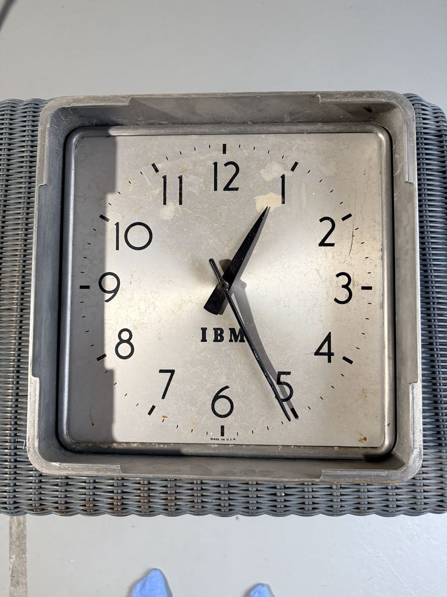 Vintage & Collectable IBM Industrial Wall Clock