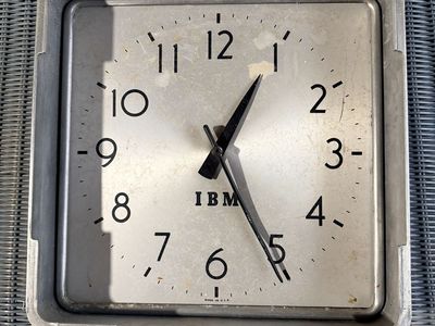 Vintage & Collectable IBM Industrial Wall Clock