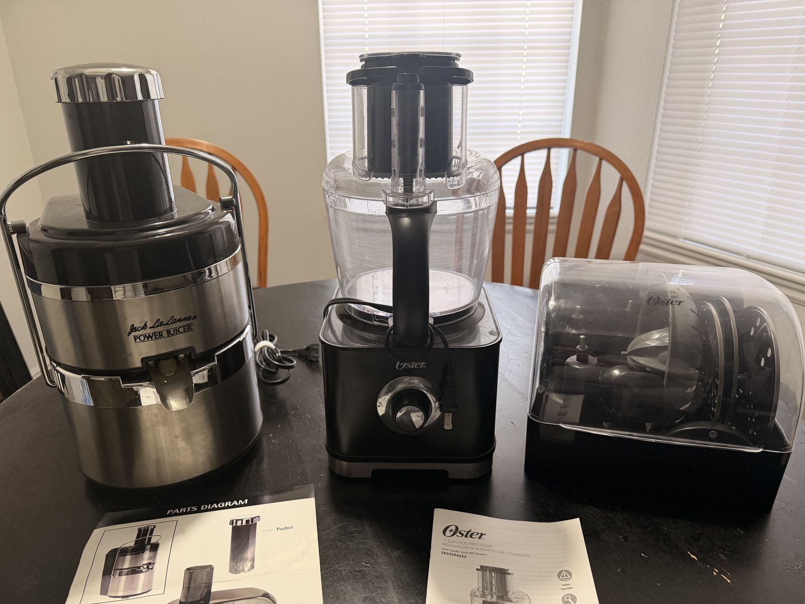 Kitchen Appliance Bundle (Juicer + Food Processor + Attachments) – $95 OBO