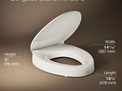 Kohler K-4636-0 Elongated Toilet Seat with Quiet-Close Lid - White