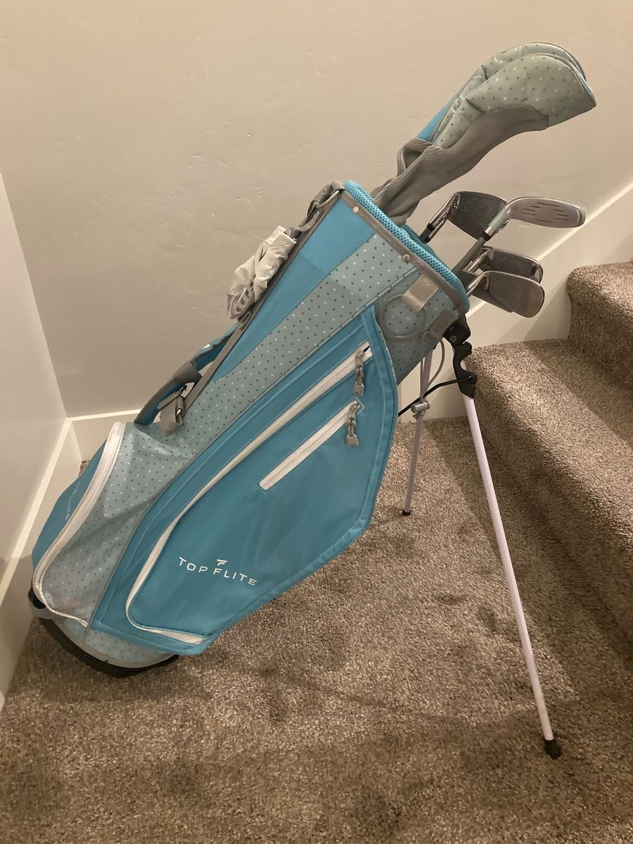 Top Flite Teal Full Golf Club Set w/ Stand Bag