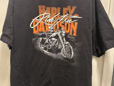 Vintage Harley-Davidson Ride Free T-Shirt 2XL Fort Worth Texas Skeleton Graphic