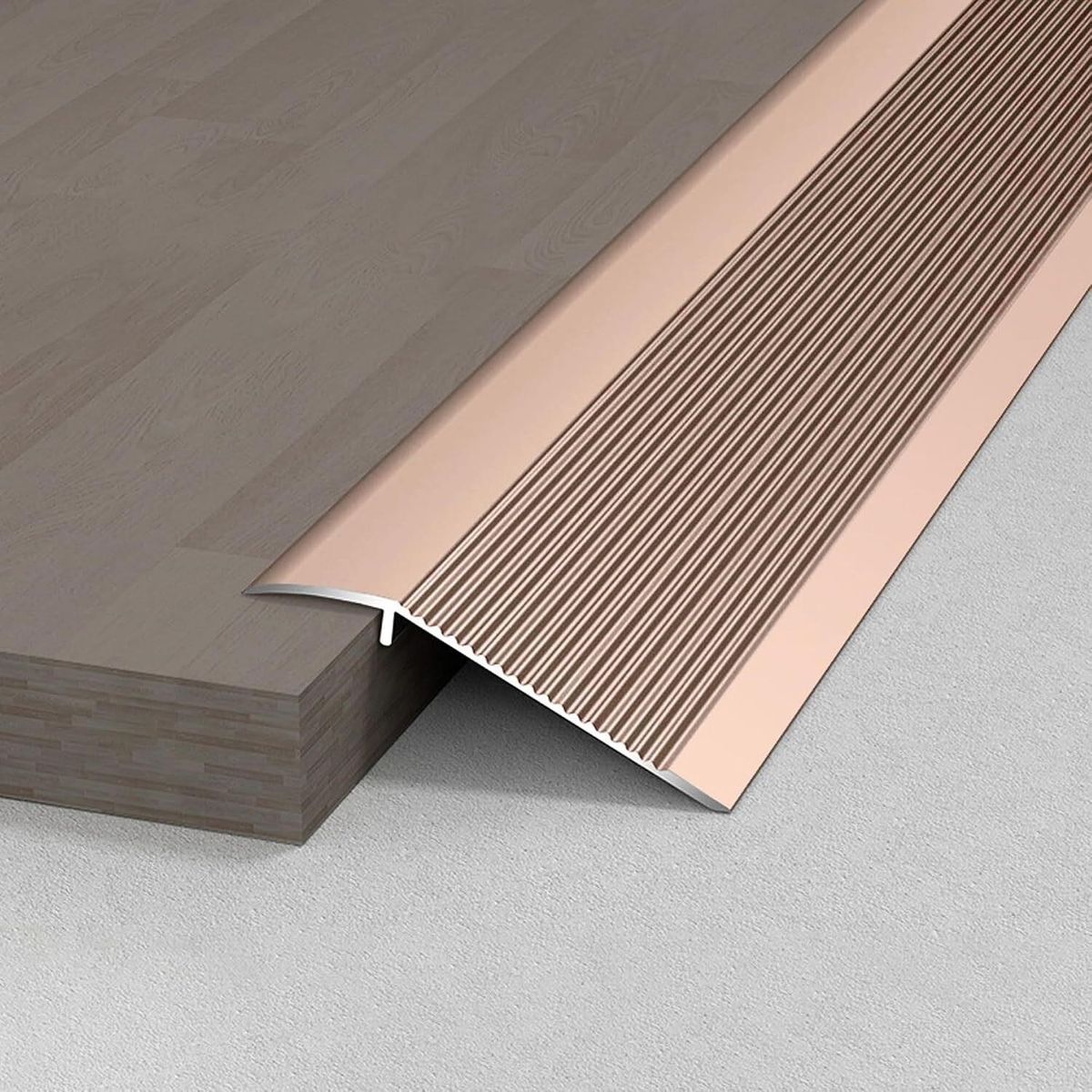 Aluminum Threshold Strip, Brown 35.4"x4"