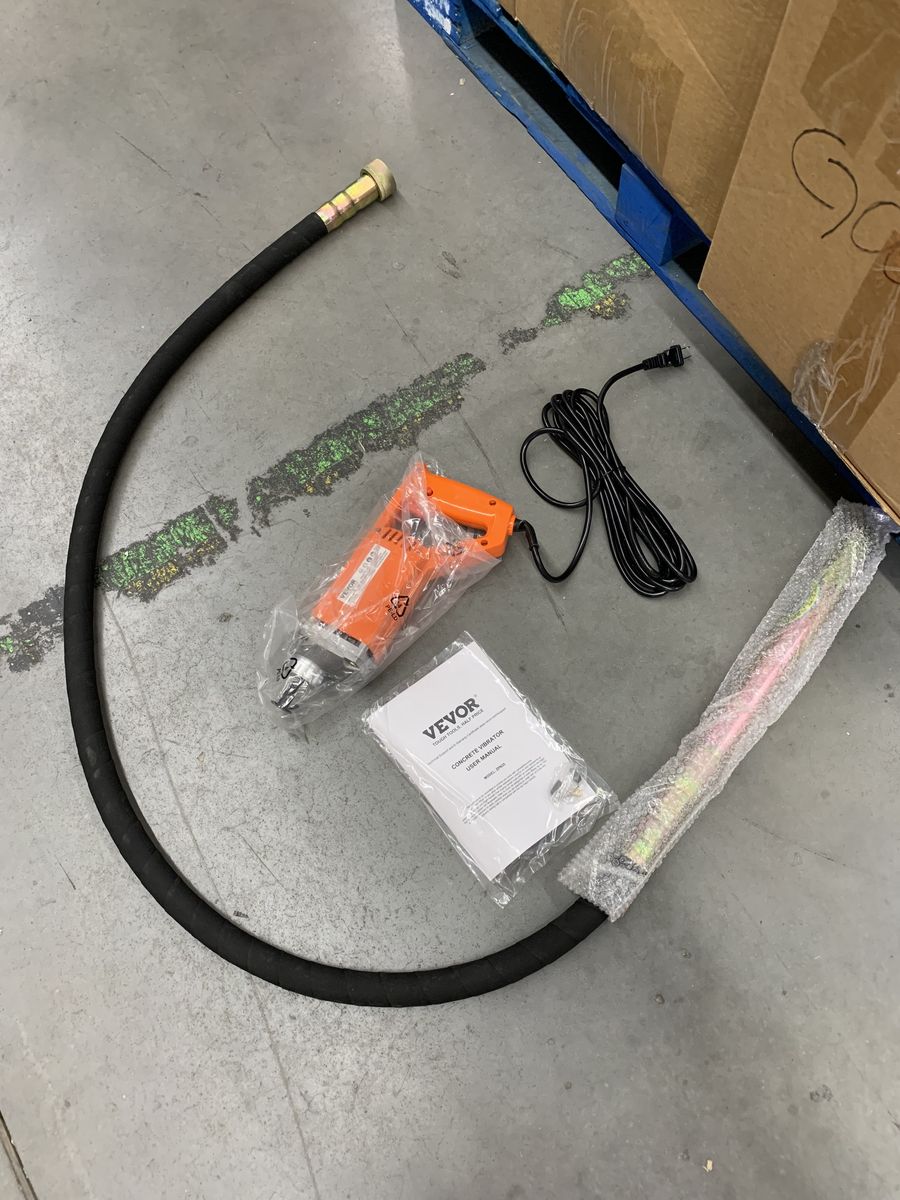 SKYSHALO Handheld Concrete Vibrator, 800W Electric Vibrator 13000 VPM, 6.6 ft. / 2 m Shaft Rod, Portable, Remove Air Bubble