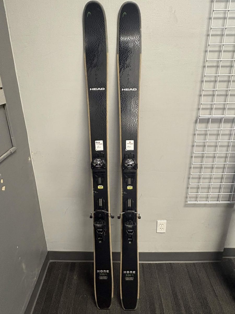 Lightly Used Head Kore 106 Ti Ski w/ Tyrolia Attack lyt 13 Demo Bindings - 184cm