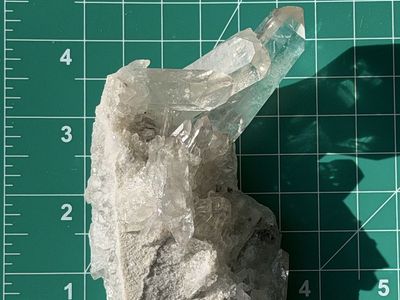 Natural Clear Quartz Crystal Cluster Specimen - Roughly 5x3.5 inch Raw Mineral Display