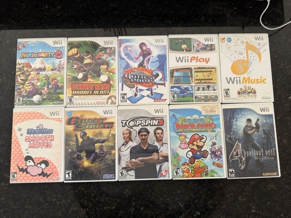 Nintendo Wii Video Games Videogames Lot