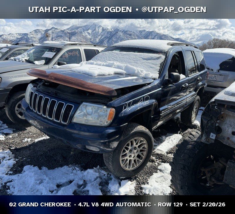 2002 Jeep Grand Cherokee WJ Parts - UTPAP Ogden