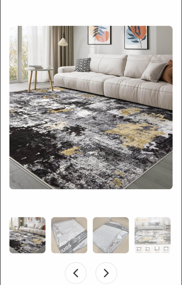 TARANCH washable 8x10 rug