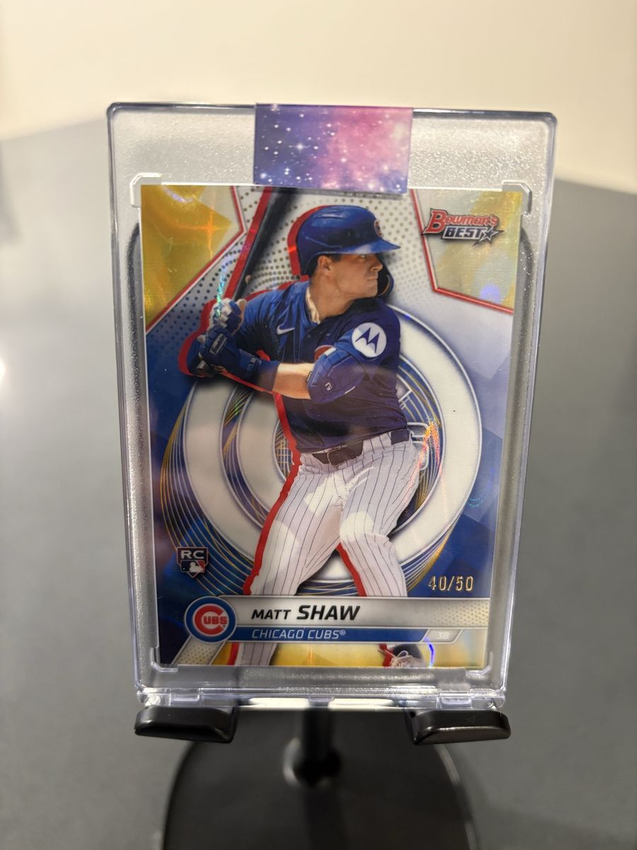 Matt Shaw 2023 Bowman's Best RC Chicago Cubs Baseball Card #40/50