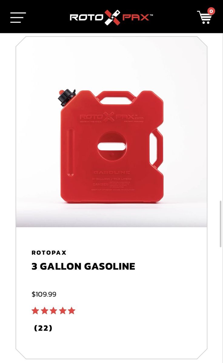 RotoPax 3 Gallon Container