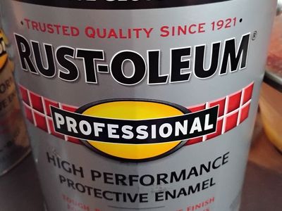 Brand new gloss black Rust-Oleum gallon paint