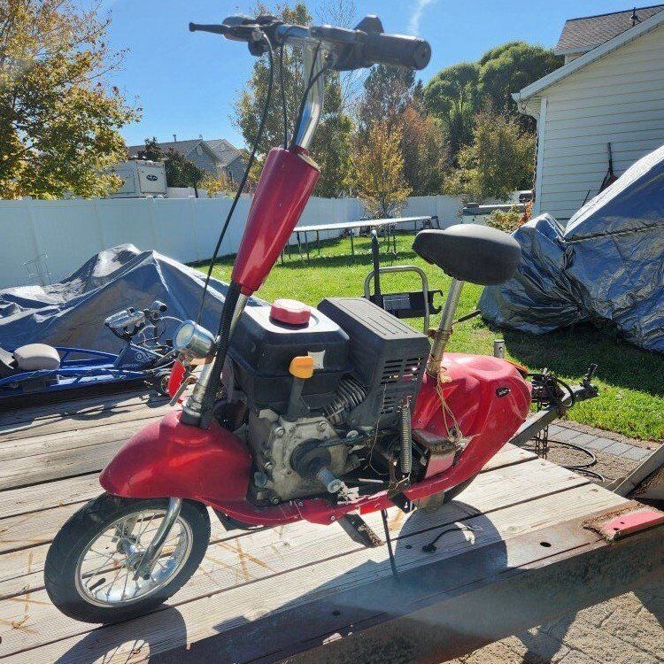 gas powered mini bike scooter