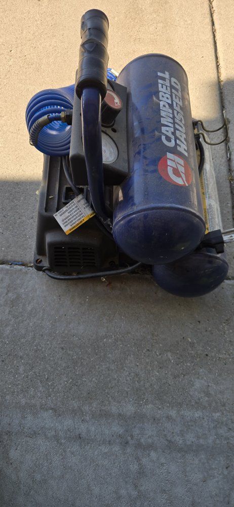 Campbell Hausfeld Portable Air Compressor with Hose