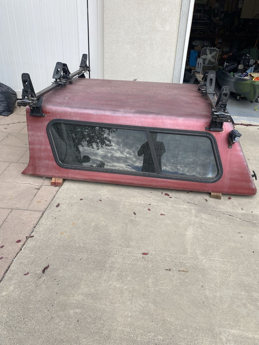 Red Truck Bed Shell for 1996-2003 Ford F150 6.5ft Bed - Carpet Lined, Fan & Light