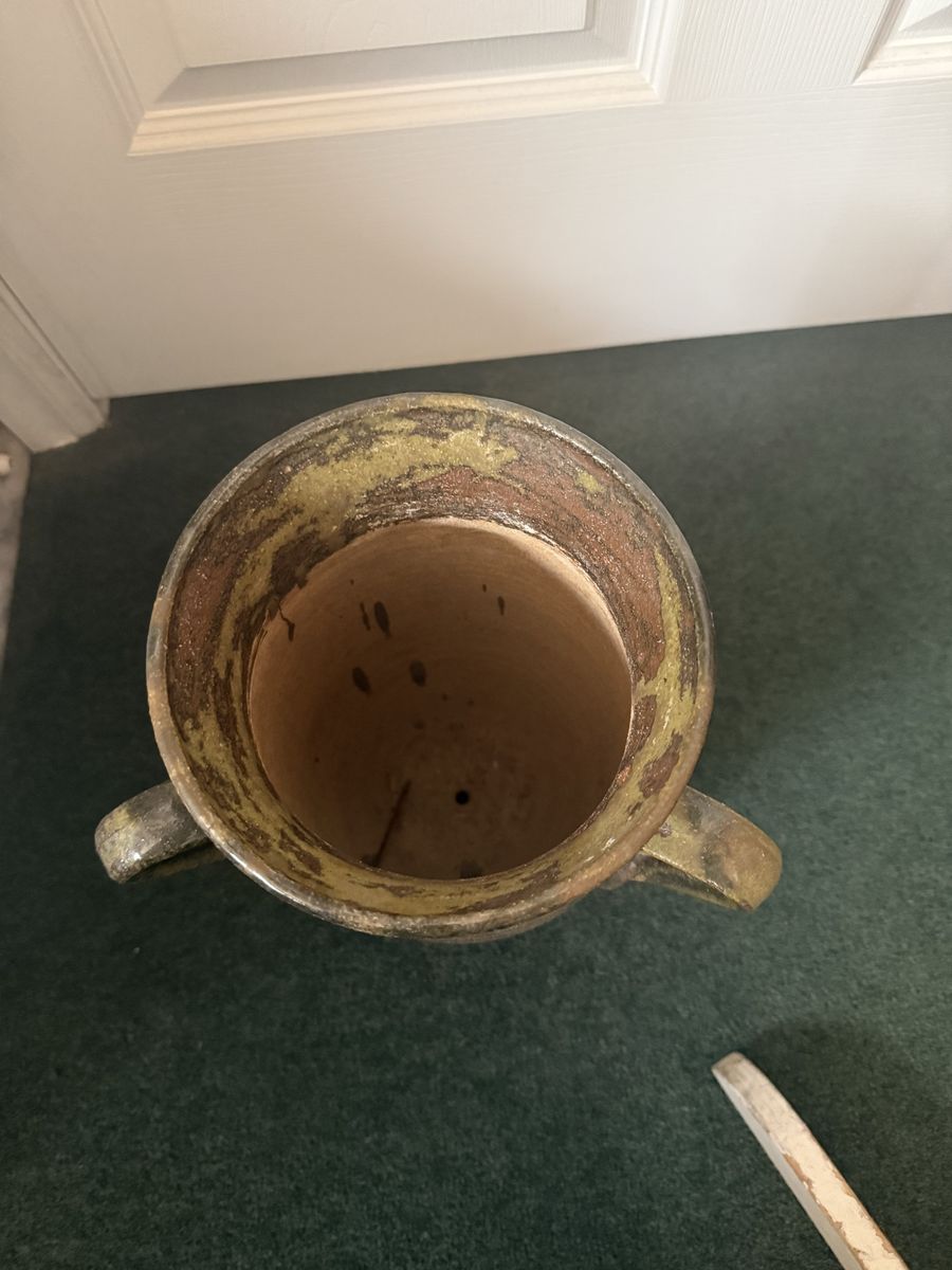 Hand Made Ceramic Pot 14 Inxh Heigh 7 Inch WiDe