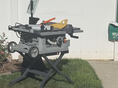 Craftsman 10-inch 15-Amp Portable Table Saw with Stand and Wheels