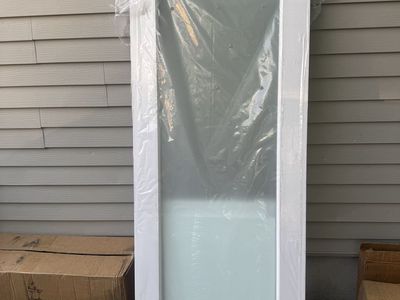 NEW 28x80” Frosted Glass Door Panel