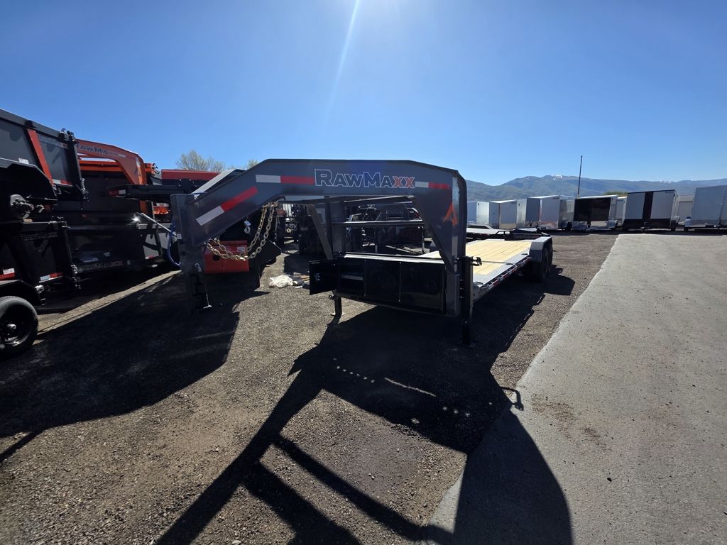 2026 RawMaxx 24' Gooseneck G7X Tilt 20K Equipment Trailer
