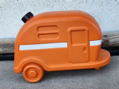 Camco Retro Camper/RV Sewer Weight | Holds 4-in-1 Adapter in Place | 13.45" L x 7.5" W x 8.75" H