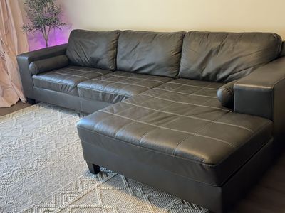 FREE DELIVERY! Faux Leather Sectional
