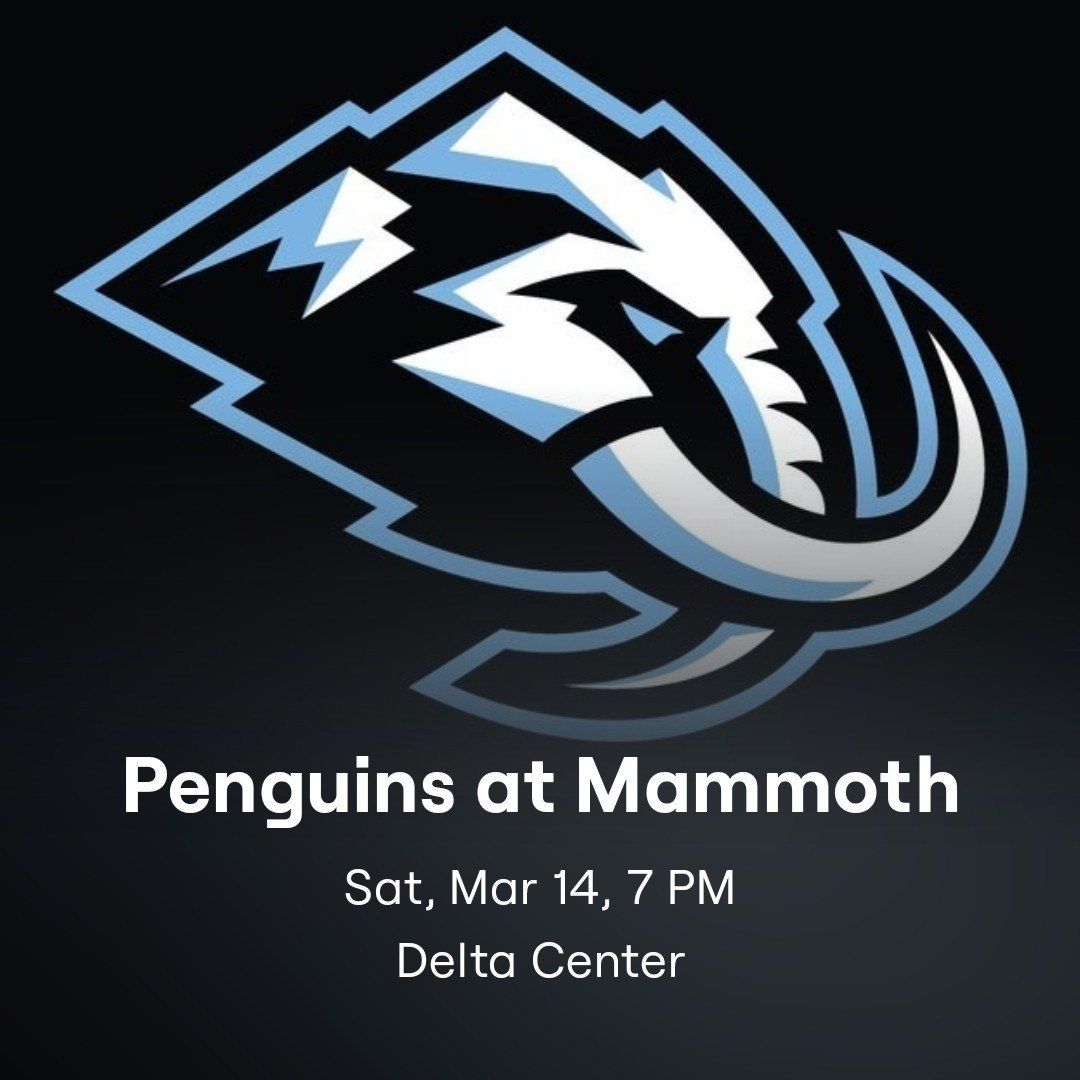 Utah Mammoth vs Penguins Toyota Club + Parking
