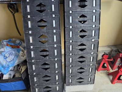 Pair of Heavy-Duty Aluminum Loading Ramps for ATVs/Motorcycles/Lawn Equipment