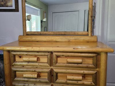 Pine log dresser