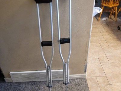 Crutches With Padding.
