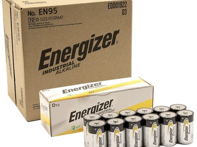 Energizer D Industrial Alakaline Batteries