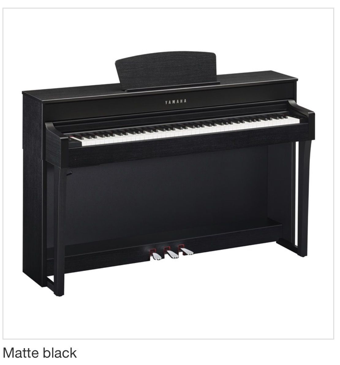 Yamaha Digital Piano Matte Black with Bench