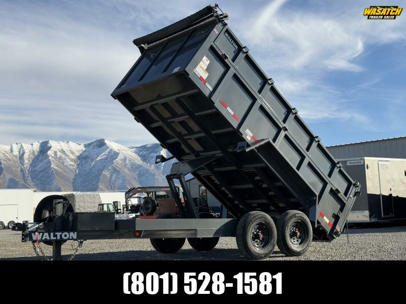 Walton Trailers 7x14 Fold Down Side Dump Trailer