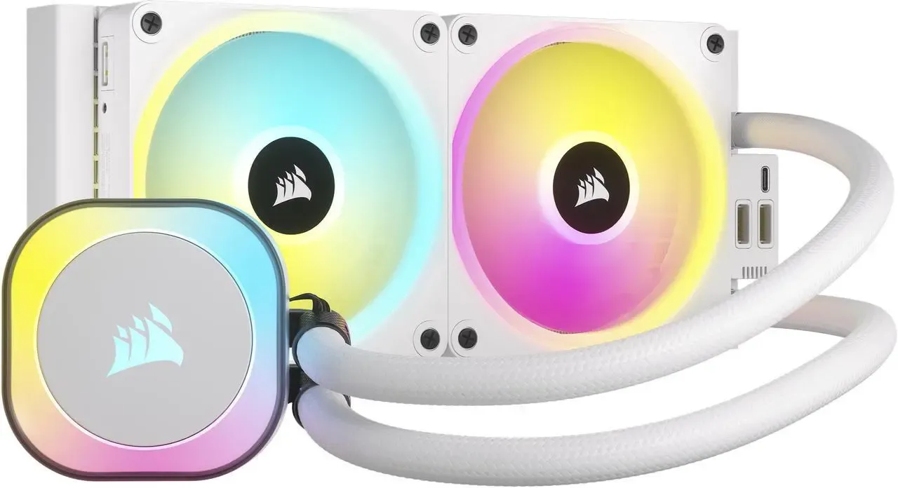 Corsair iCue Link H100i CPU Cooler - White