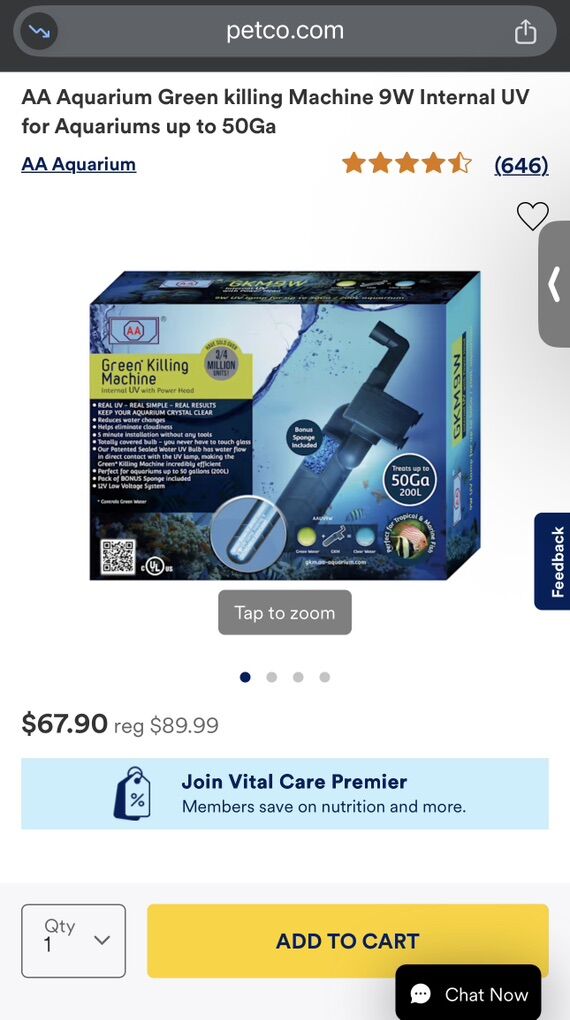 New Aquarium Green Killing Machine - Fish Tank