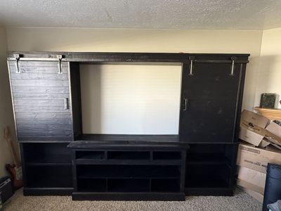 Barn Door Entertainment Center