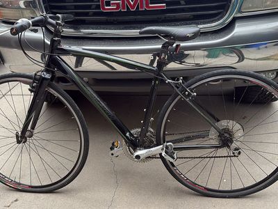 Raleigh Shimano Sora Road Bike, Size 52cm, Black/Green