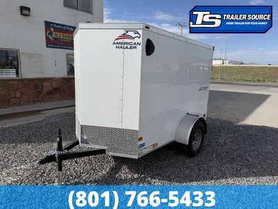 5x8 American Hauler Arrow Enclosed Cargo Trailer - 5'6" Interior - 7K GVWR - Rear Swing Door