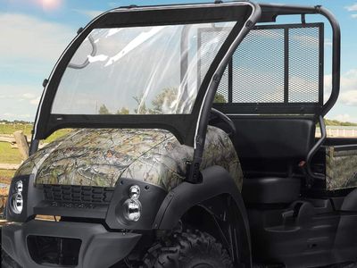 2005-2016 Kawasaki Mule 600, 610 4x4 XC SE Clear Fold UP Windshield