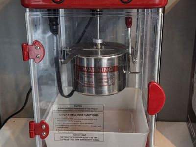 Elite Gourmet Classic Carnival Kettle Popcorn Popper Machine.