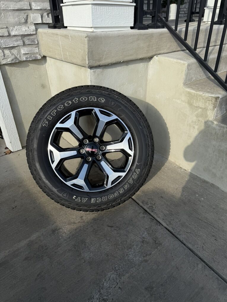 GMC Sierra 1500 AT4 Yukon Rims and Tires 285/60R20
