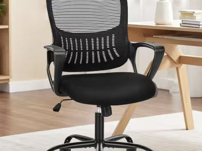 NEW Mid-Back Mesh Ergonomic Office Chair Task Chairs Computer Swivel Rolling Home Office Black