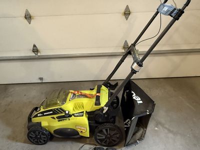 Ryobi 40V Brushless 20-Inch Cordless Lawn Mower with Batteries and Charger
