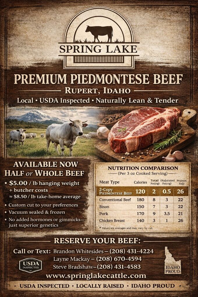 Fullblood Piedmontese Beef