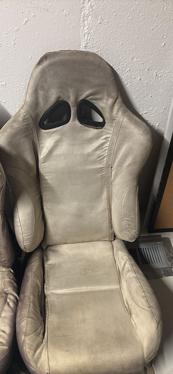 White Racing Seats
