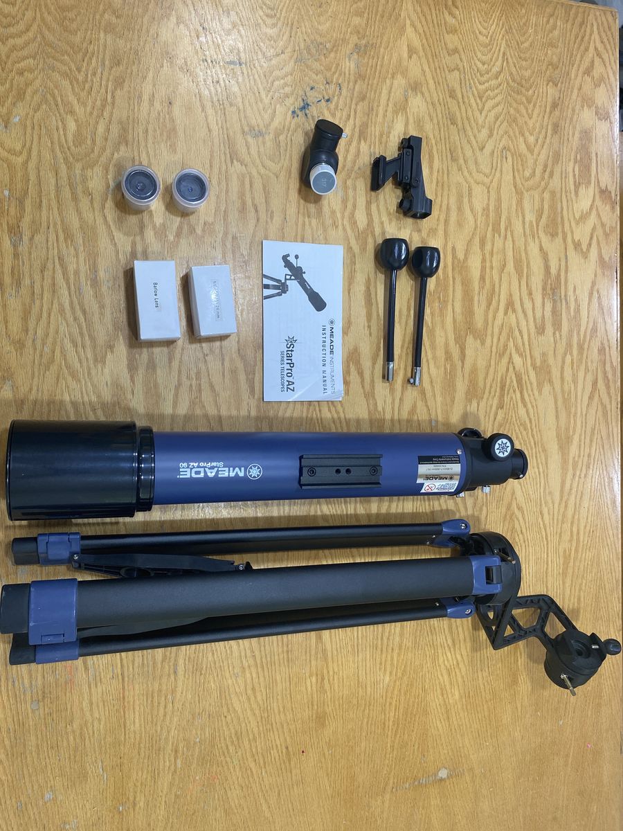 Meade Star Pro AZ 90 with Associated Lenses