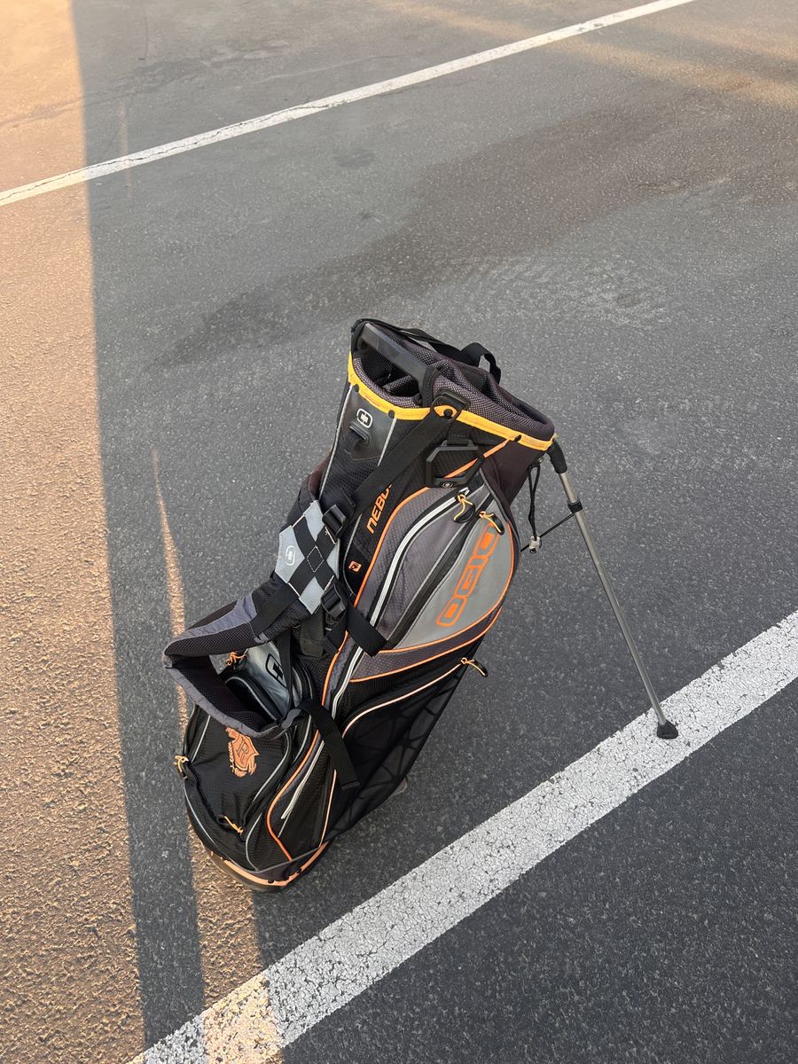 OGIO Nebula Golf Stand Bag - Black / Gray / Orange