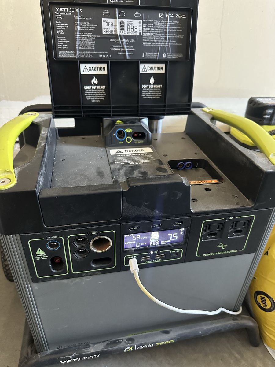Yeti 3000x goal zero powerbank generator solar