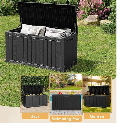 150 Gallon Outdoor Deck Box Waterproof