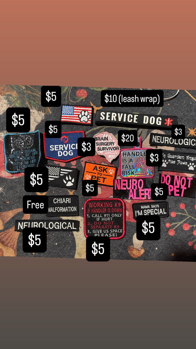 Service Dog/ regular patches