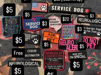 Service Dog/ regular patches